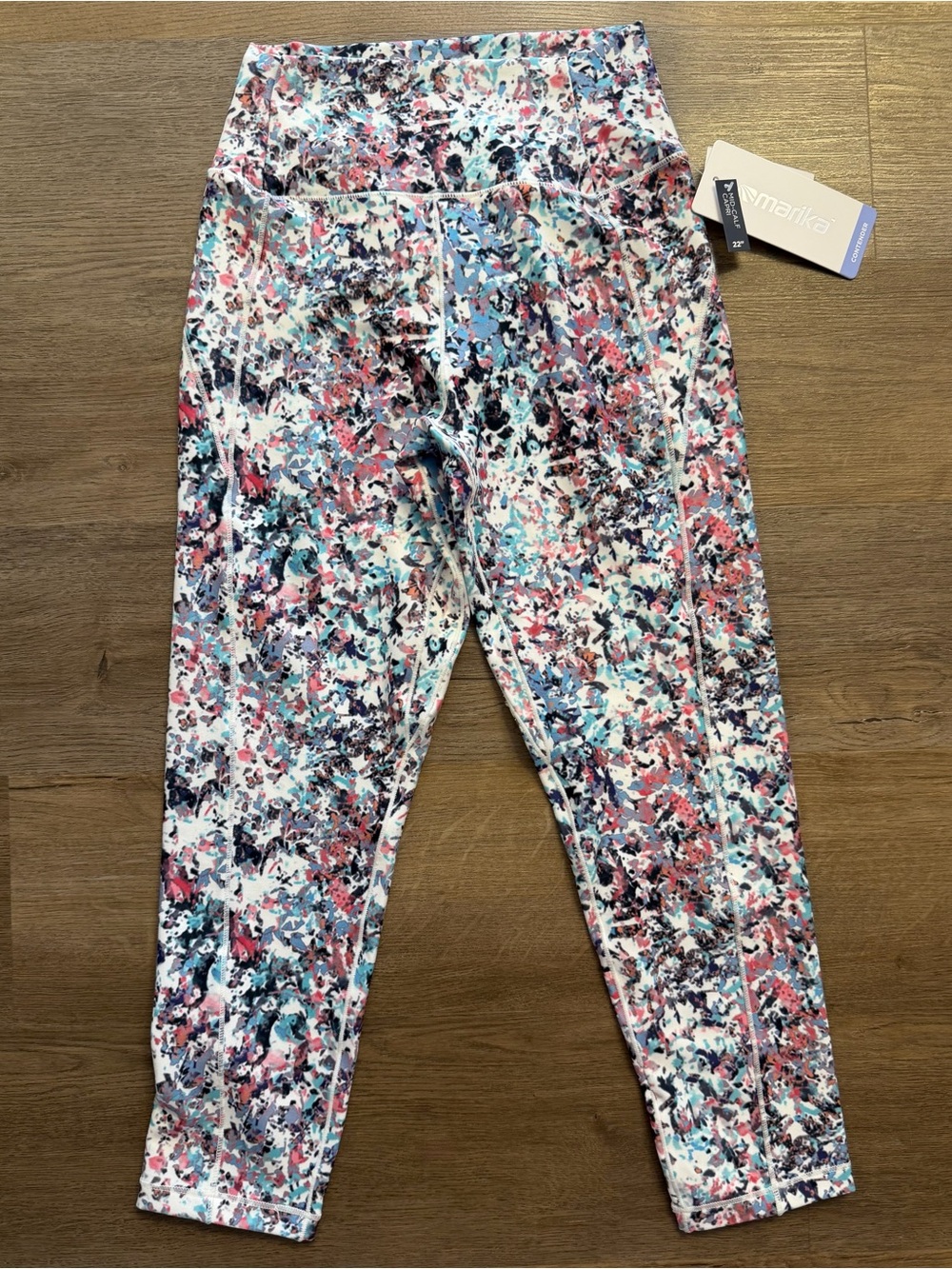 Women's Marika Athletic Leggings Mid Calf Capri Size Small